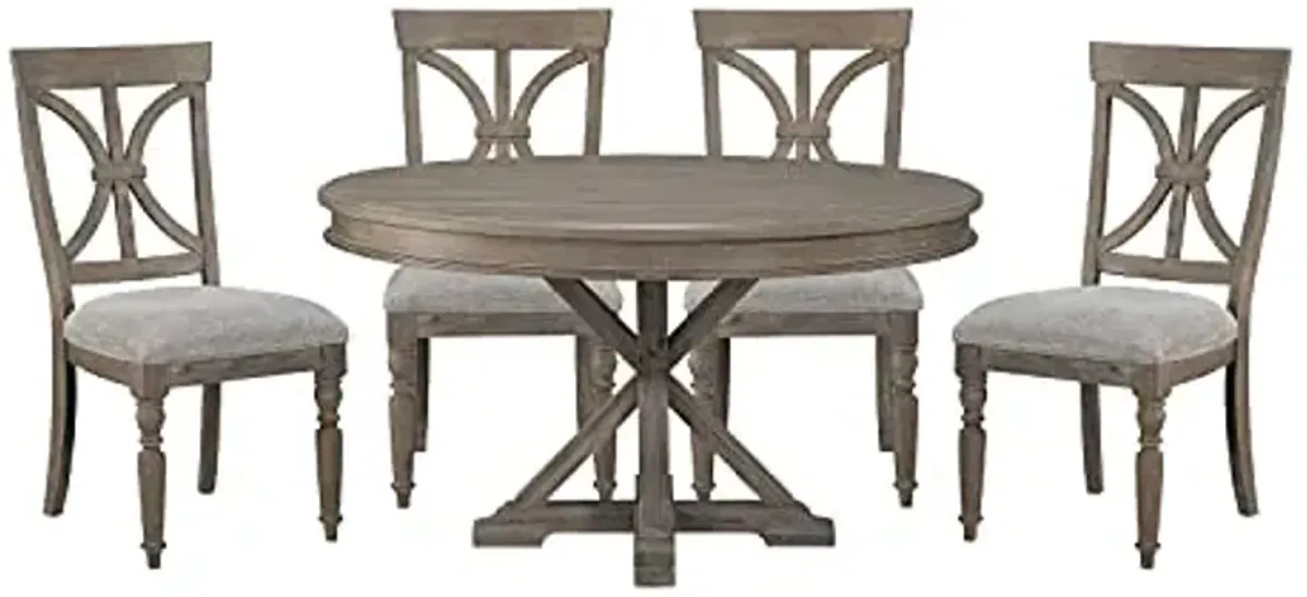 Lexicon Mealla 5-Piece Dining Set, Light Brown