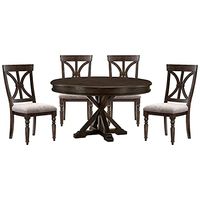 Lexicon Mealla 5-Piece Dining Set, Charcoal