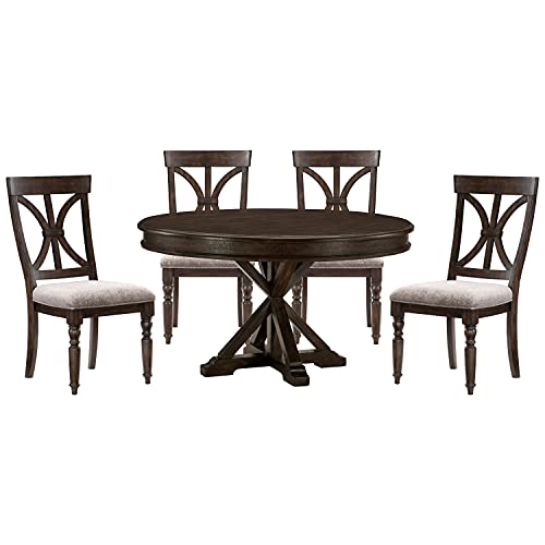 Lexicon Mealla 5-Piece Dining Set, Charcoal