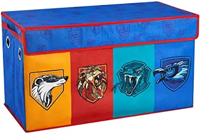 Harry Potter Collapsible Storage Trunk with Lid, 28" W x 16" D x 14.5" H