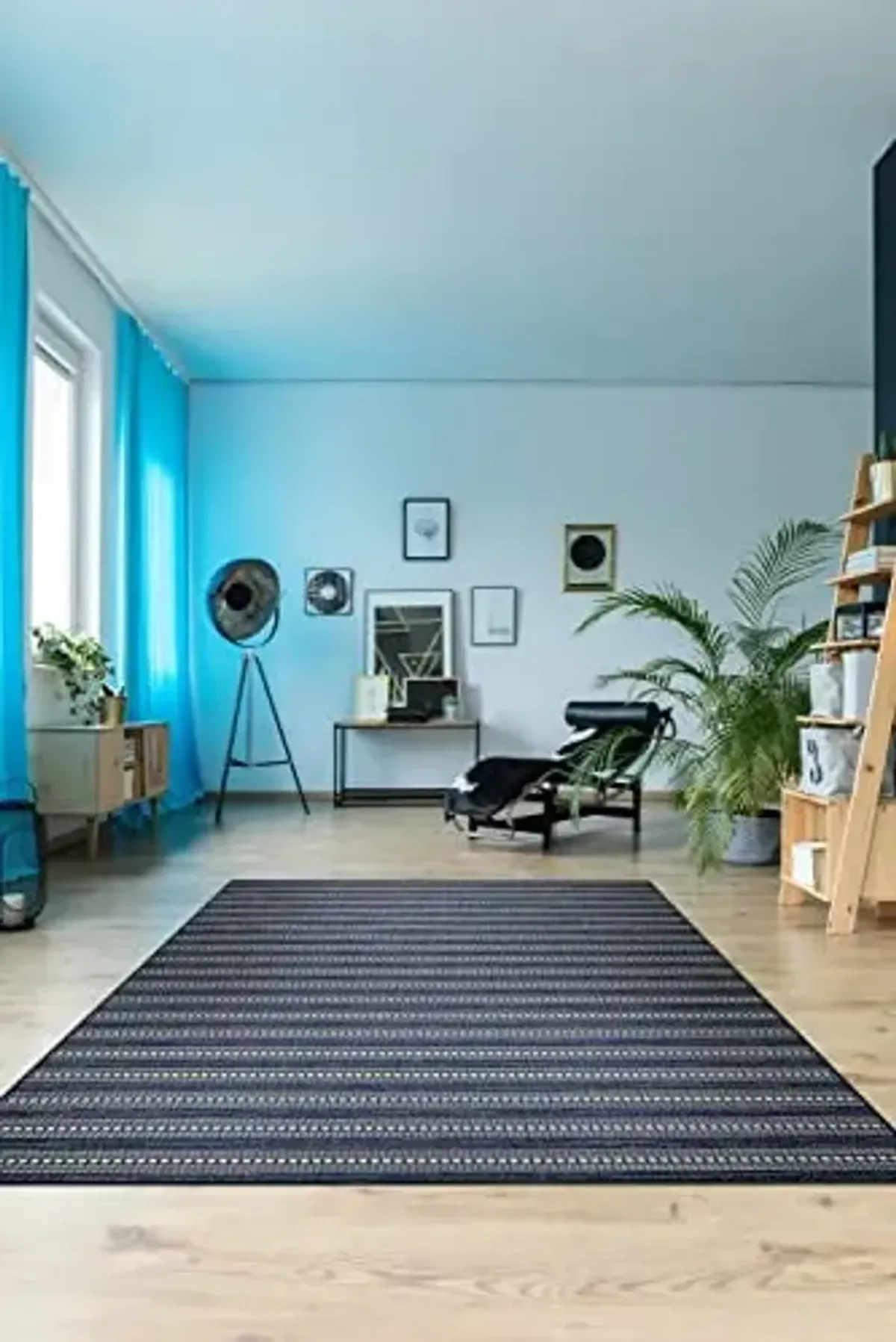 Couristan Afuera Outdoor Area Rug - Beachcomber 2'2" X 7'10" Runner in Marine Blue and Shell Color, Hose Washable, Pet Friendly, Patio and Home Decor