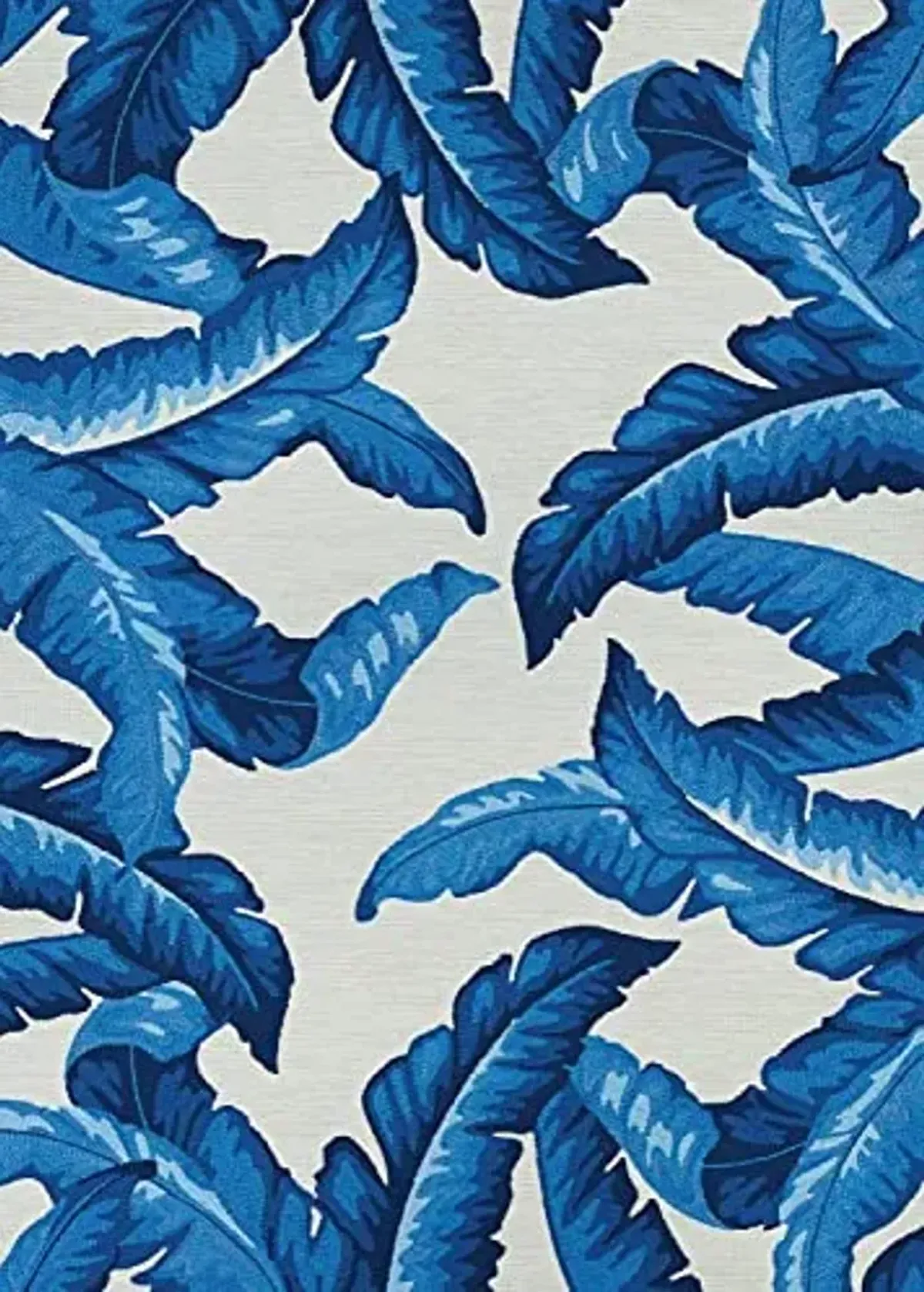 Couristan Covington Indoor Outdoor Area Rug – 2'6" x 8'6" Runner in Blue, Durable Hand-Hooked Floral Design Rug – Entryway, Patio or Mudroom Home Decor