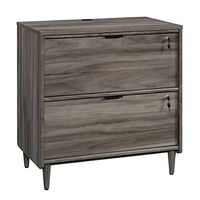 Sauder Clifford Place Lateral File Cabinet in Jet Acacia, Jet Acacia Finish