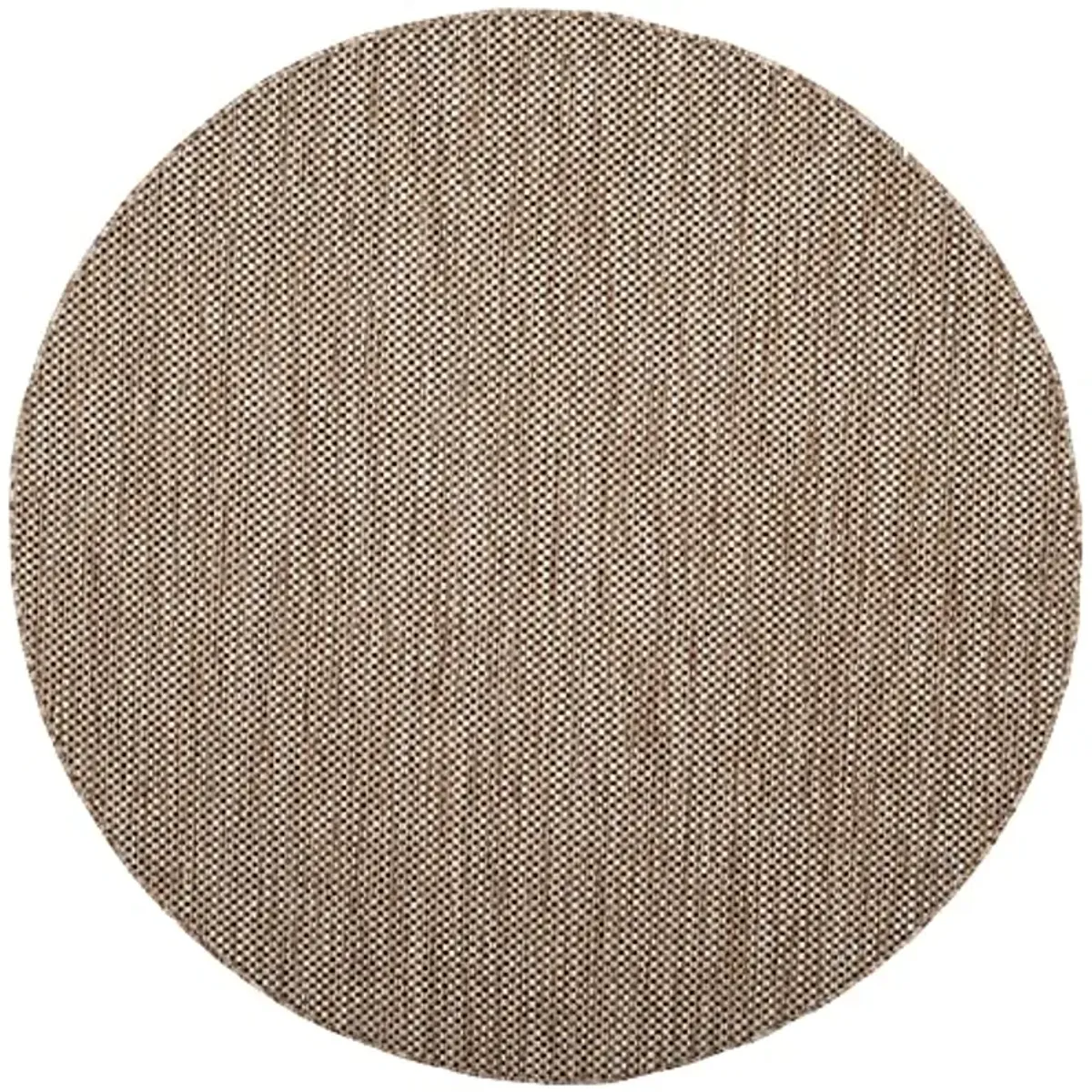 SAFAVIEH Courtyard Collection 7'1" Round Natural/Black CY8521 Indoor/ Outside Waterproof Easy cleansingPatio Backyard Mudroom Area Mat