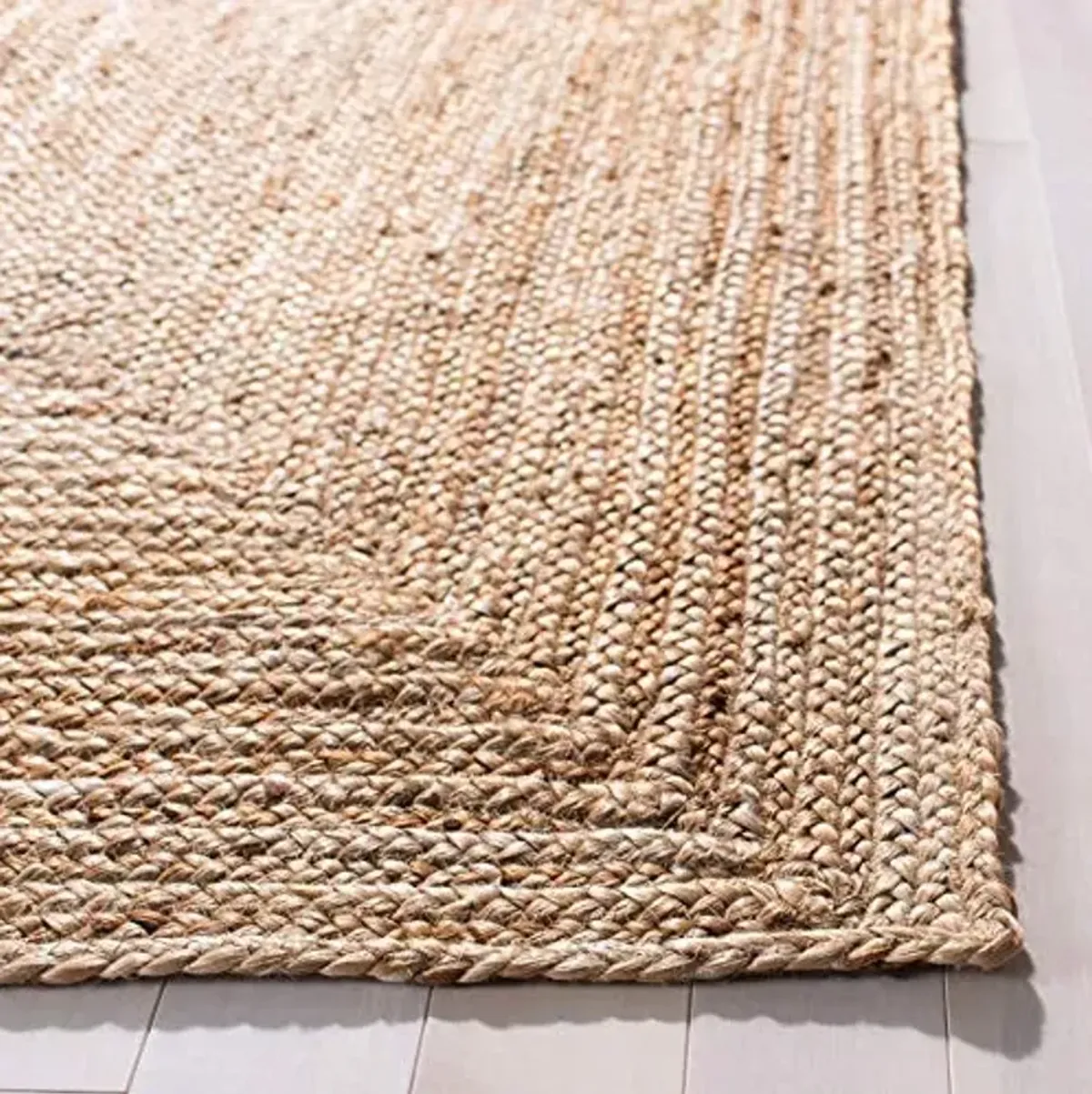 SAFAVIEH Cape Cod Collection Runner Rug - 2'3" x 6', Natural Brown, Handmade Braided Flat Weave Jute (CAP252A)