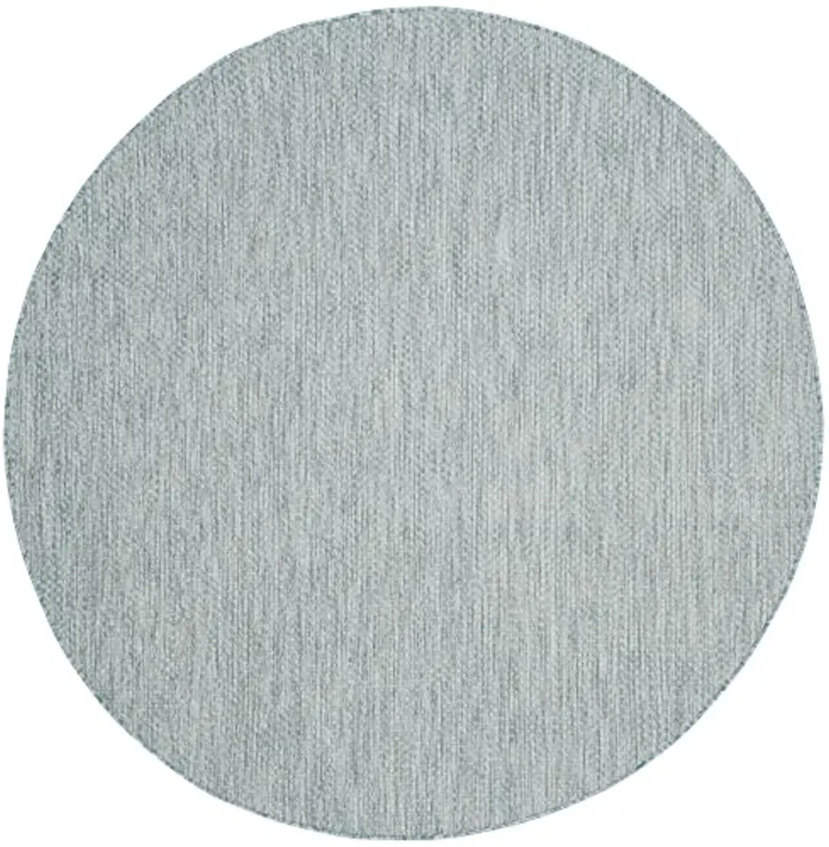 SAFAVIEH Courtyard Collection 7'1" Round Aqua/Grey CY8521 Indoor/ Outside Waterproof Easy cleansingPatio Backyard Mudroom Area Mat