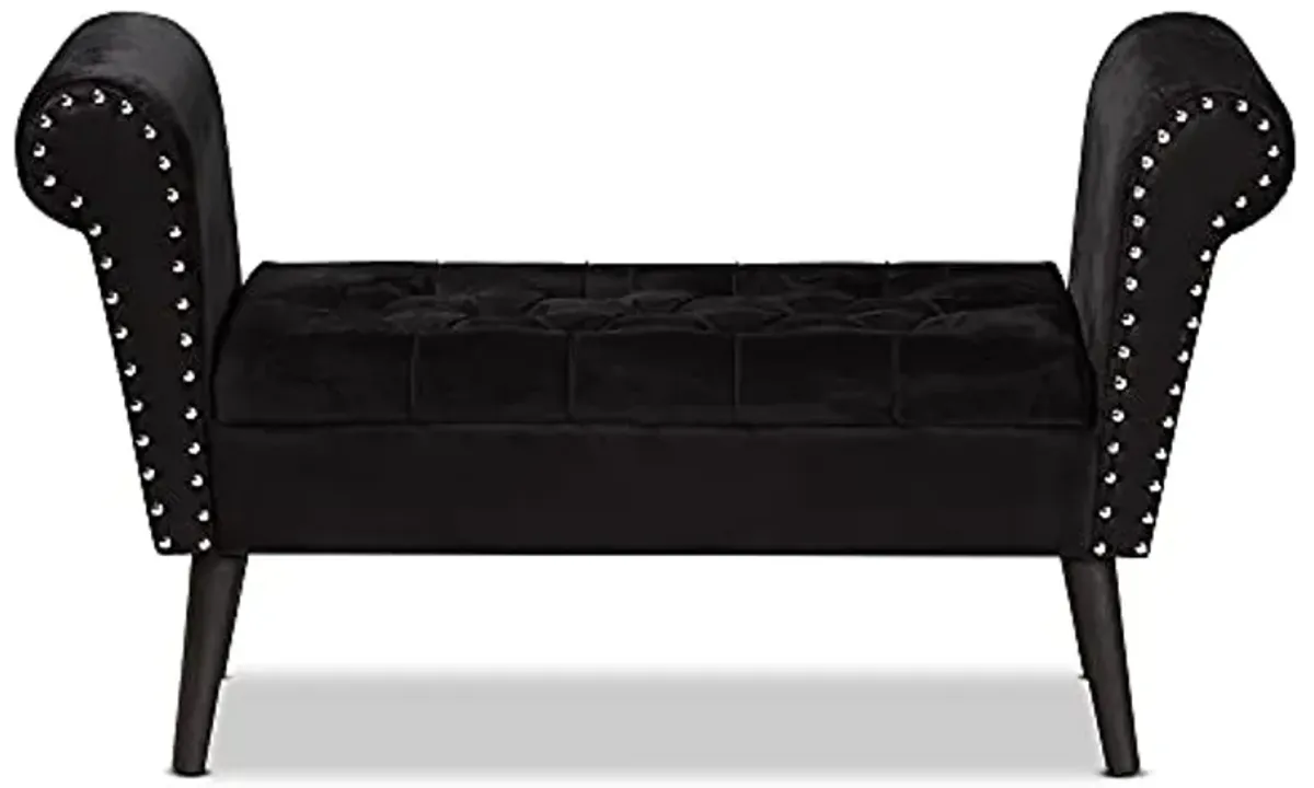 Baxton Studio 194-11956-AMZ Benches & Banquettes, Black