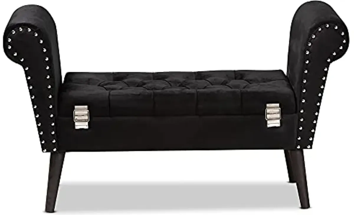 Baxton Studio 194-11956-AMZ Benches & Banquettes, Black