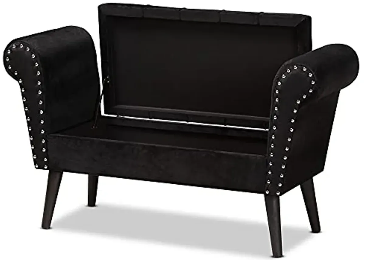 Baxton Studio 194-11956-AMZ Benches & Banquettes, Black