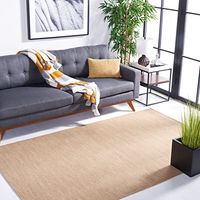Safavieh Kilim Collection 6' Square Beige KLM850B Handmade Premium Wool Living Room Dining Bedroom Area Rug