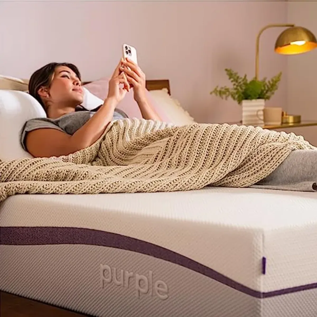 Purple Plus Full Mattress, GelFlex Grid, Better Than Memory Foam, Premium Comfort Foam Layer, Temperature Neutral, Responsiveness, Breathability, Made in USA