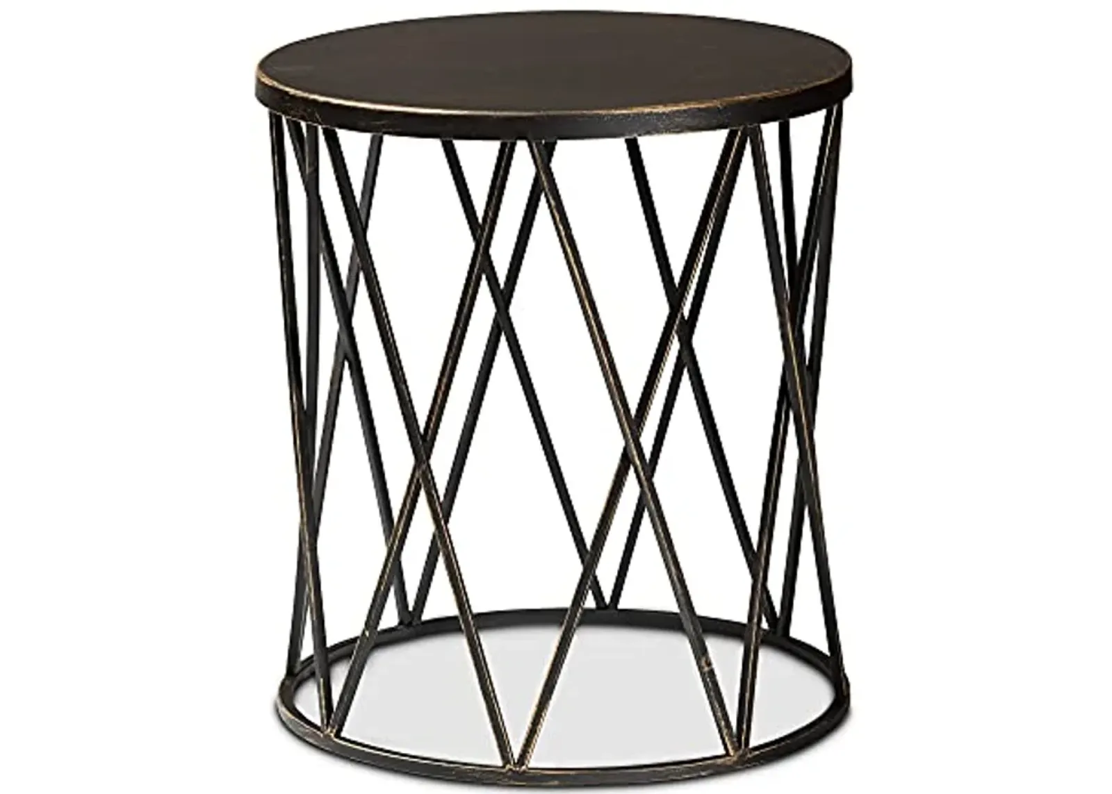 Baxton Studio Finnick End Table, One Size, Black