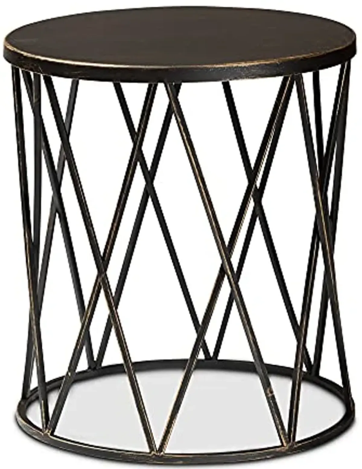 Baxton Studio Finnick End Table, One Size, Black