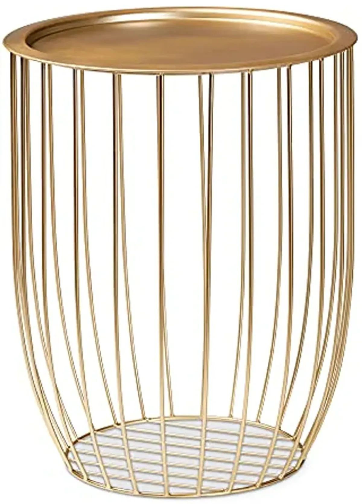 Baxton Studio Mabon Modern and Contemporary Gold Finished Metal End Table