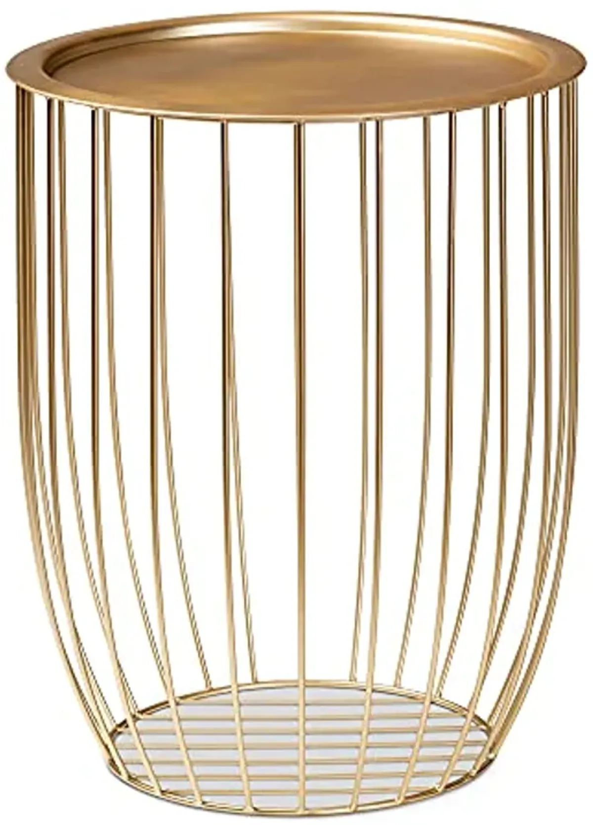 Baxton Studio Mabon Modern and Contemporary Gold Finished Metal End Table