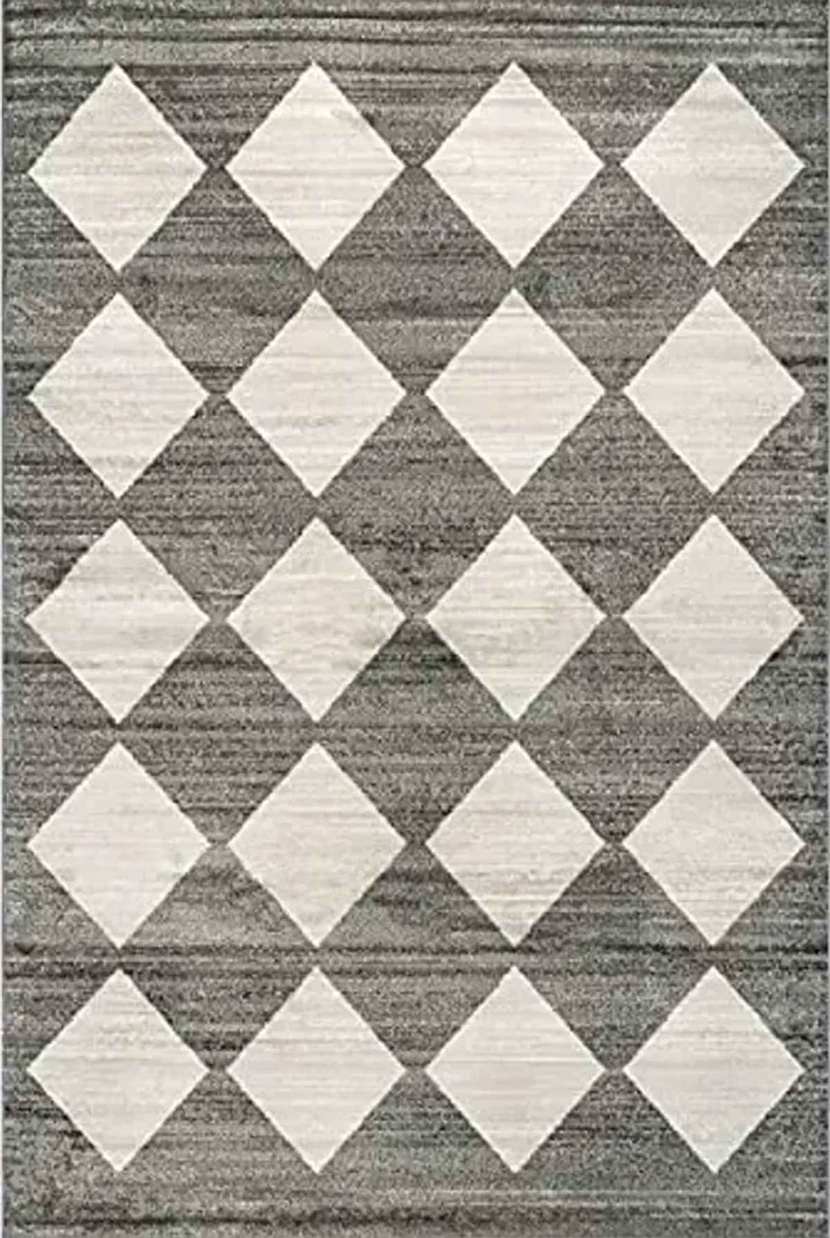nuLOOM Gianna Contemporary Geometric Checker Tile Area Rug, 5' x 8', Grey