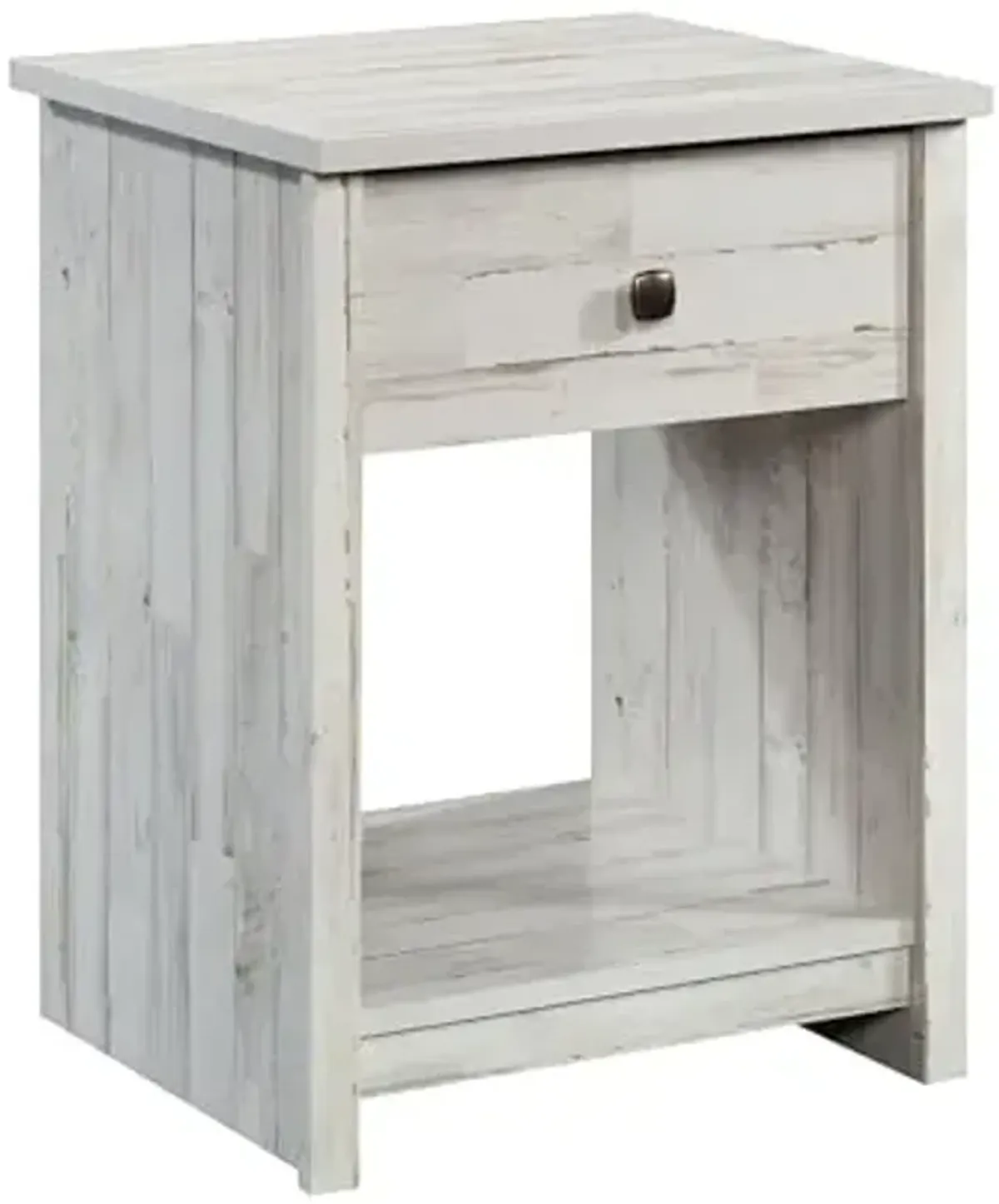 Sauder River Ranch Night Stand, White Plank Finish