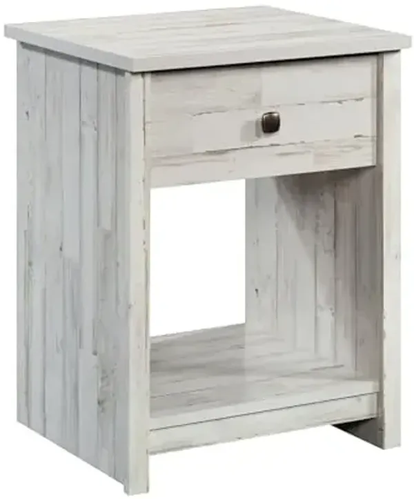 Sauder River Ranch Night Stand, White Plank Finish