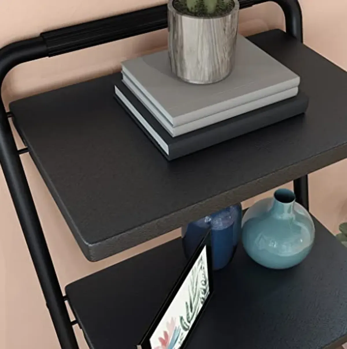 Sauder Anywhere Shelf/Book Shelf, Black Finish