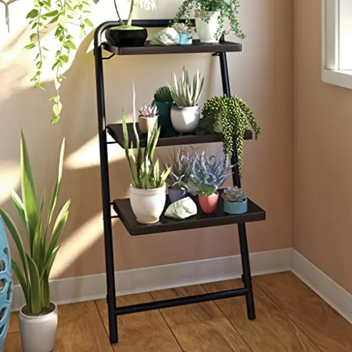 Sauder Anywhere Shelf/Book Shelf, Black Finish