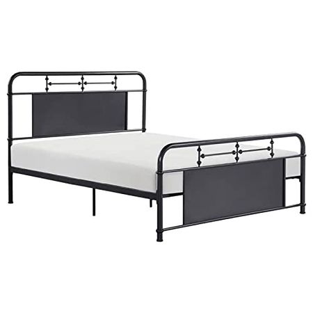 Lexicon Derby Metal Bed, Queen, Mottled Silver