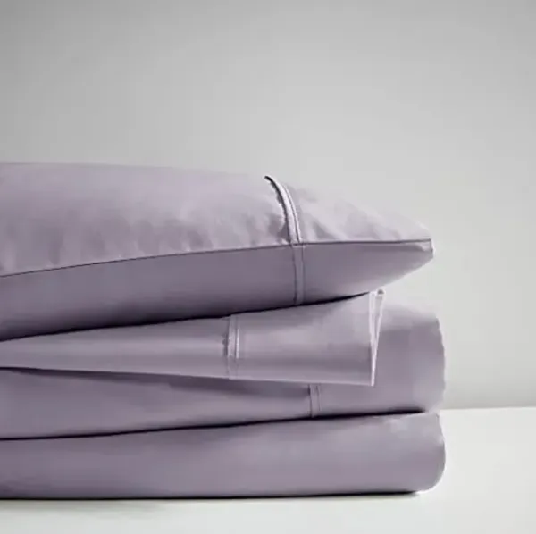 Beautyrest Cotton and Polyester Sateen Cooling Sheet Sets with Purple BR20-1916