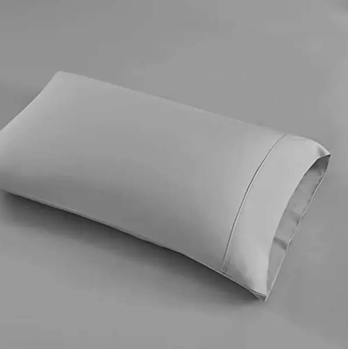 Beautyrest 1000 Thread Count, Solid Color Sheet Set, Elastic Deep Pocket, All Season, Breathable, HeiQ Smart Temperature, Soft Cotton Blend Bedding, Matching Pillowcase, King Grey 4 Piece