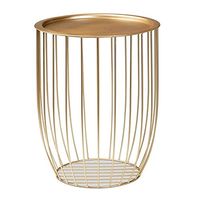 Baxton Studio Mabon Gold Finished Metal End Table
