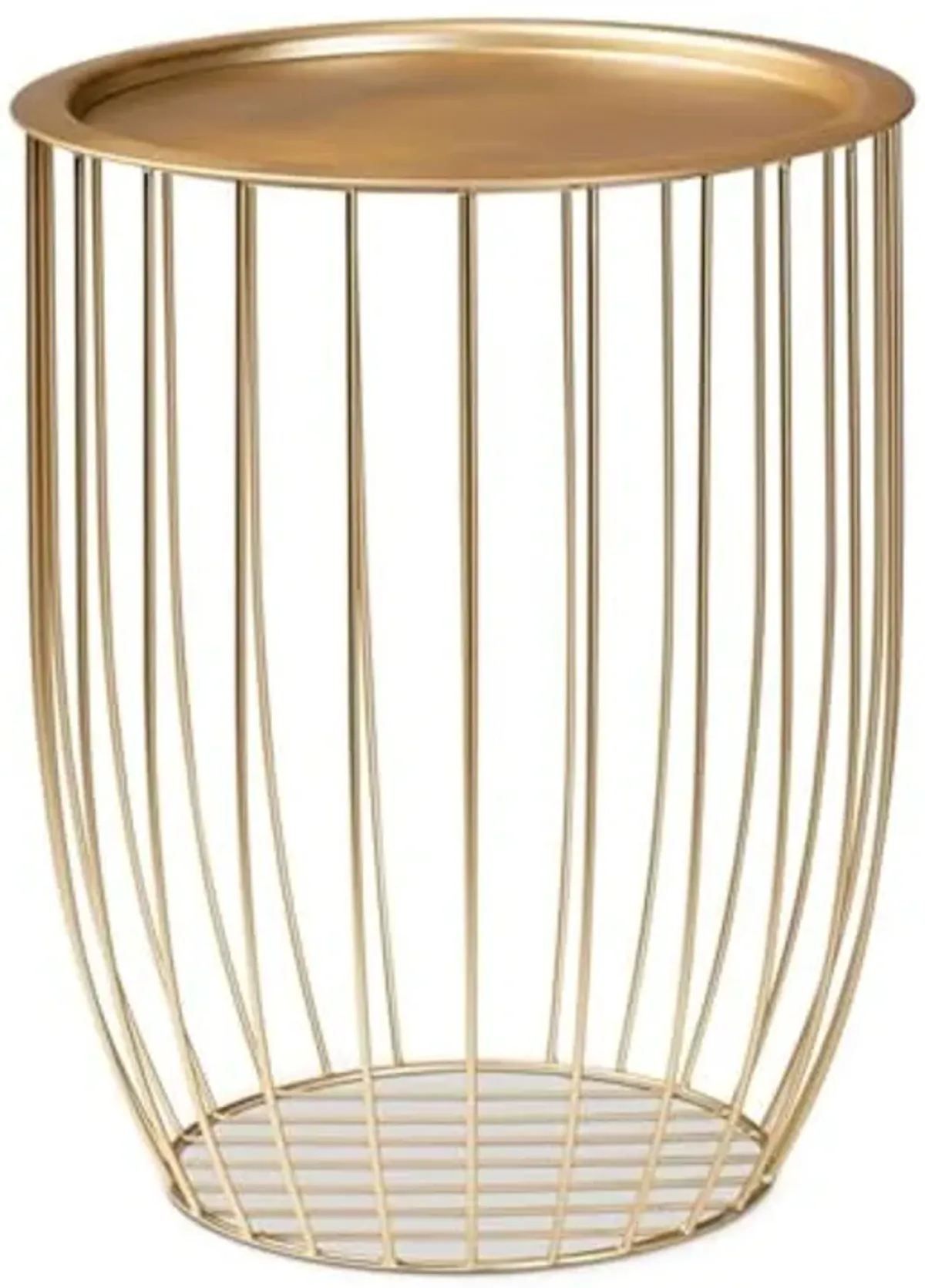 Baxton Studio Mabon Modern and Contemporary Gold Finished Metal End Table