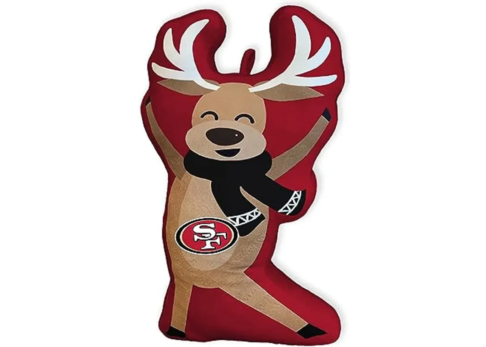 Pegasus Home Fashions San Francisco 49ers Reindeer Holiday Plushlete