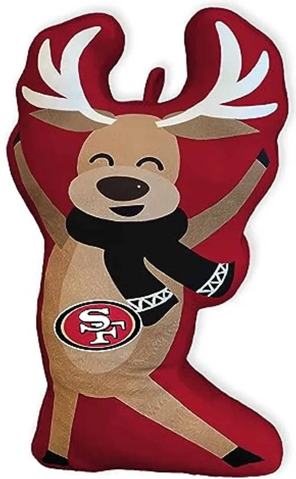 Pegasus Home Fashions San Francisco 49ers Reindeer Holiday Plushlete