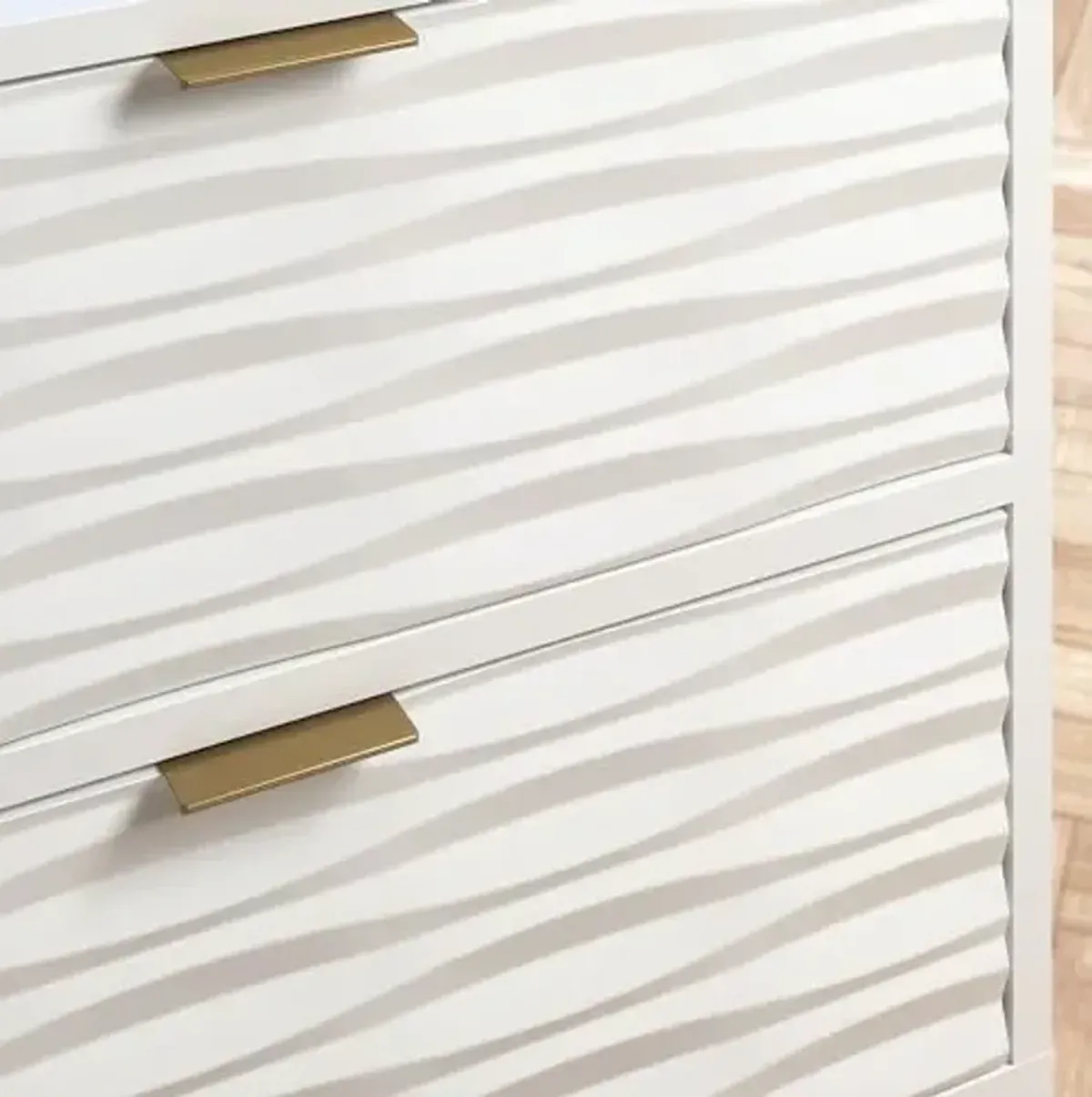 Sauder Morgan Main 2 Drawer Side Table, White Finish