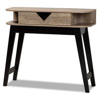 Baxton Studio Wales Console Tables, Light Brown/Dark Brown
