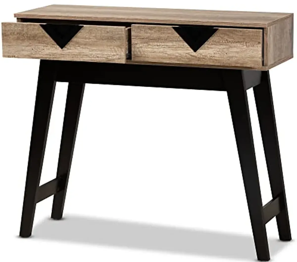 Baxton Studio Wales Console Tables, Light Brown/Dark Brown