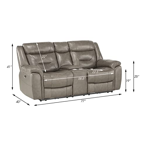 Lexicon Finlay Top Grain Leather 3Piece Power Reclining Living Room