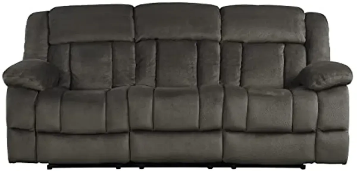 Lexicon Reclining Living Room Set, Manual Reclining Sofas, Couches for Living Room, Includes Reclining Sofa and Dual Glider Recliner Loveseat, 2-Piece Set, Chocolate ​