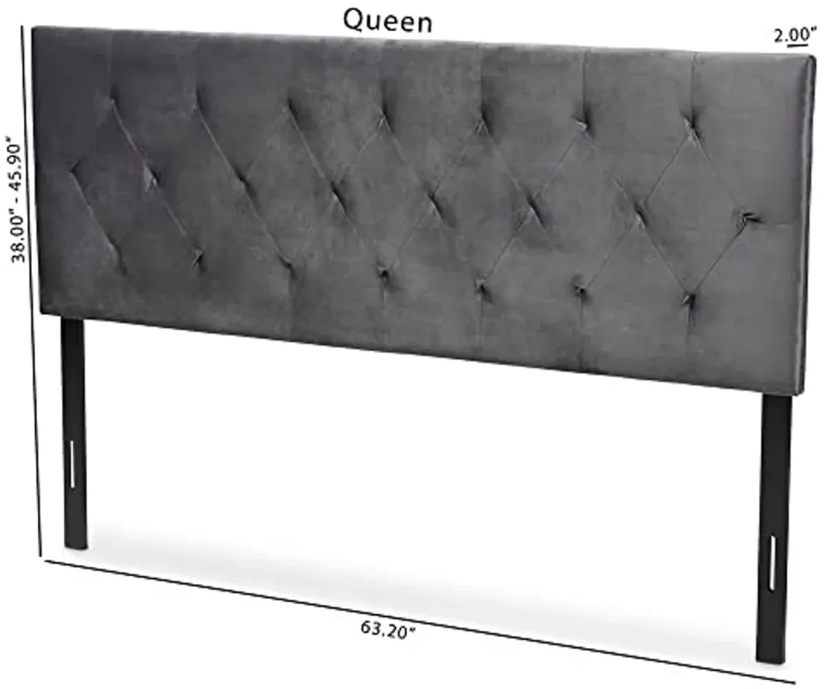 Baxton Studio Felix Headboards, Queen, Grey/Dark Brown