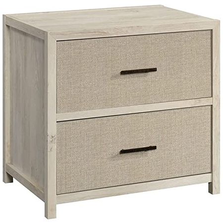 Sauder Pacific View Lateral File, L: 31.73" x W: 22.44" x H: 29.92", Chalked Chestnut Finish