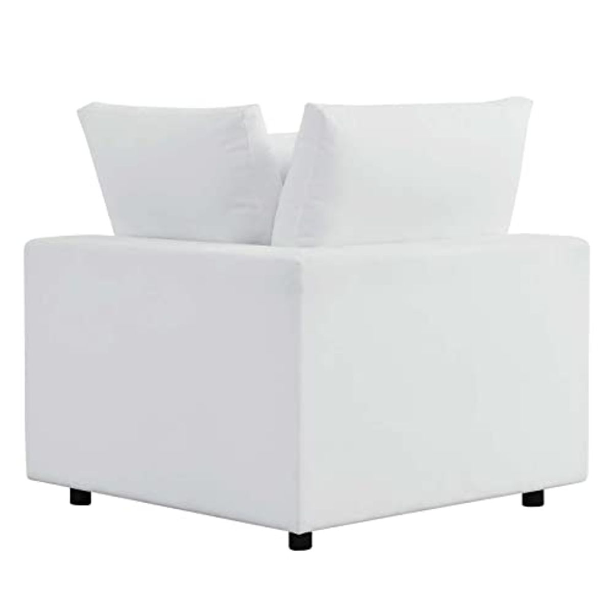 Modway Commix Outdoor Patio Sunbrella® Sectional Sofa Corner Chair in White