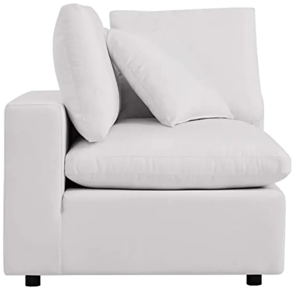 Modway EEI-5576-WHI Commix Overstuffed Outdoor Patio Loveseat, White