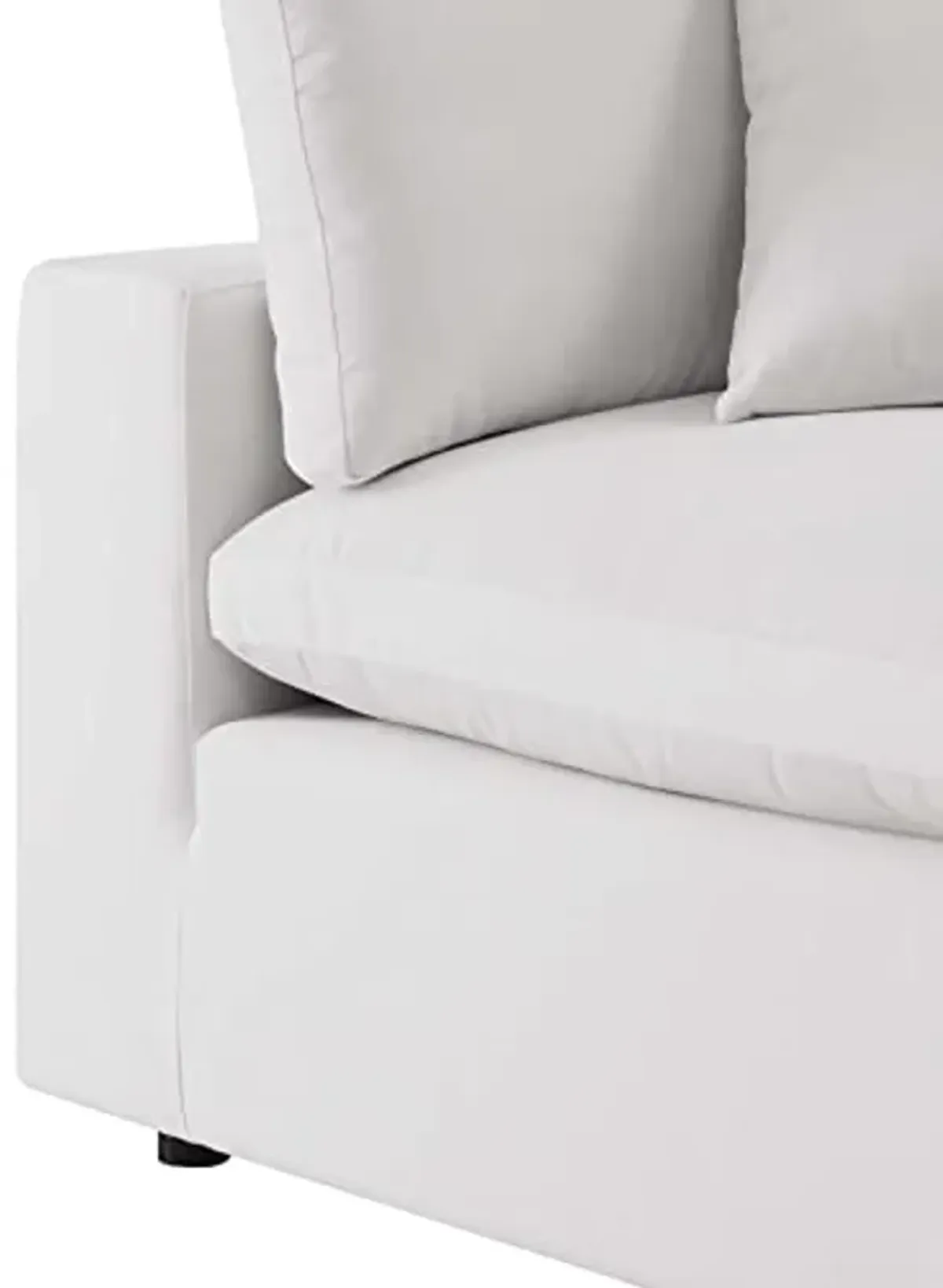 Modway EEI-5576-WHI Commix Overstuffed Outdoor Patio Loveseat, White