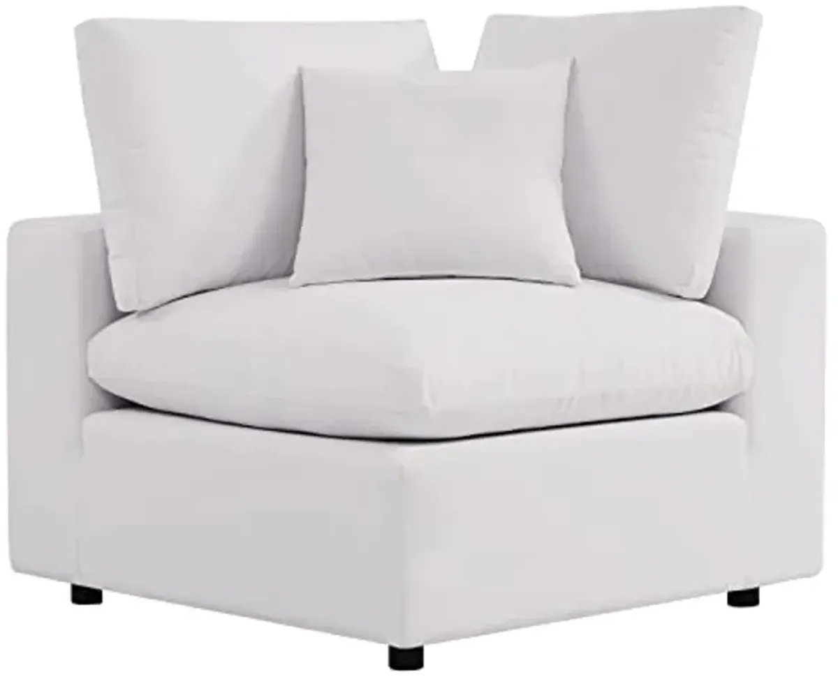 Modway EEI-5576-WHI Commix Overstuffed Outdoor Patio Loveseat, White