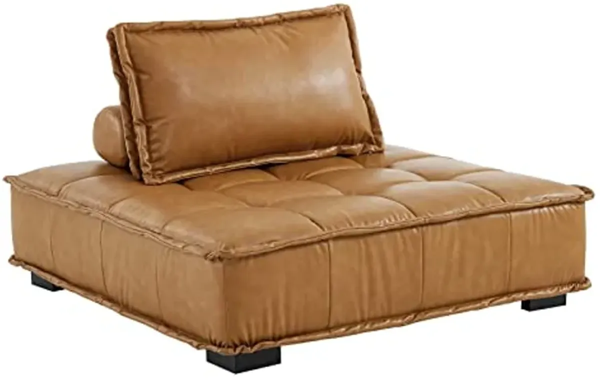 Modway Saunter, 4-Piece Sectional Sofa, Tan