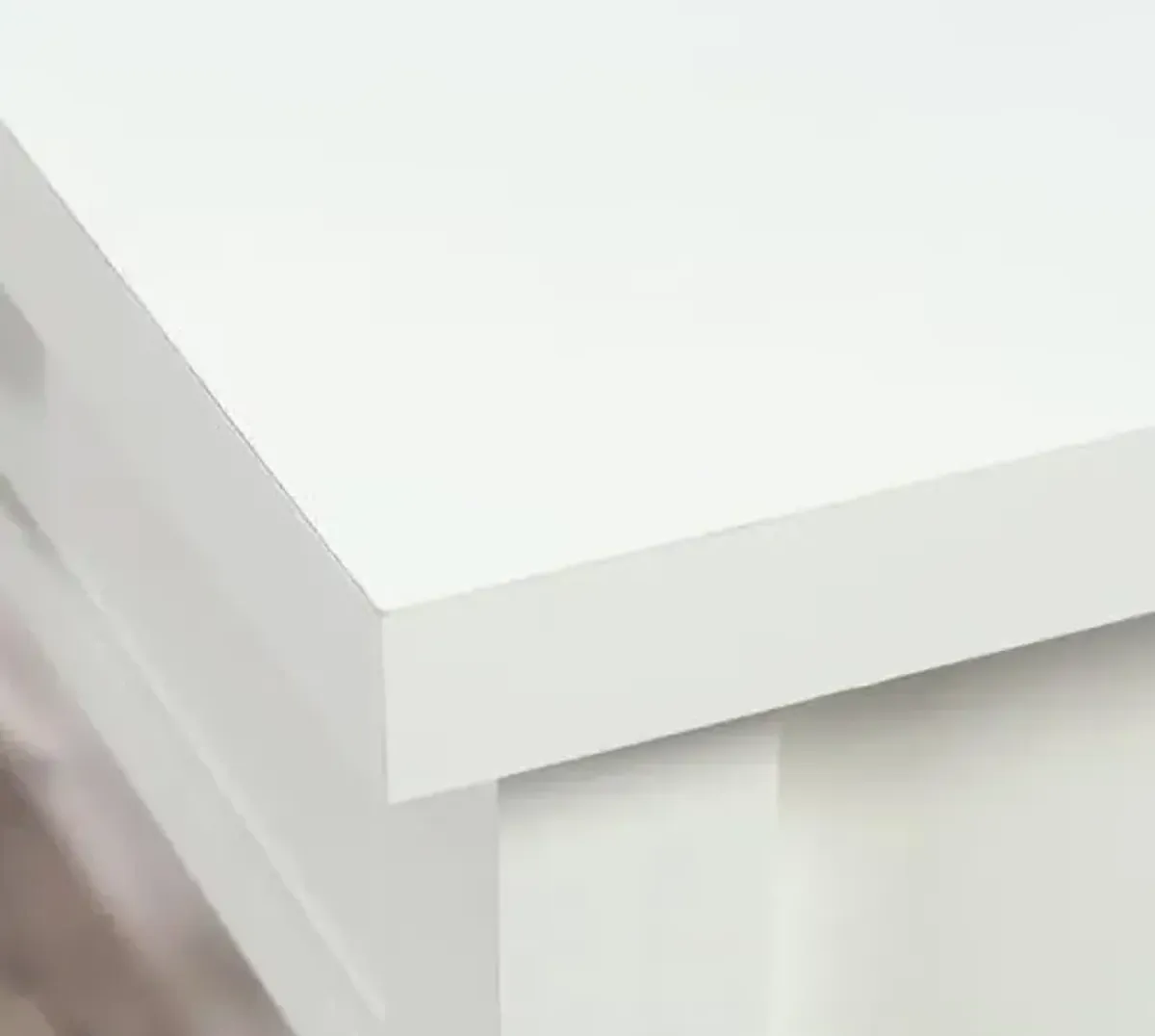Sauder County Line Desk, Soft White Finish