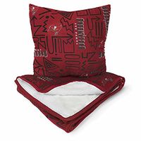 Pegasus Home Fashions Tampa Bay Buccaneers Doodle Pop Poly Span Blanket and Pillow Combo Set