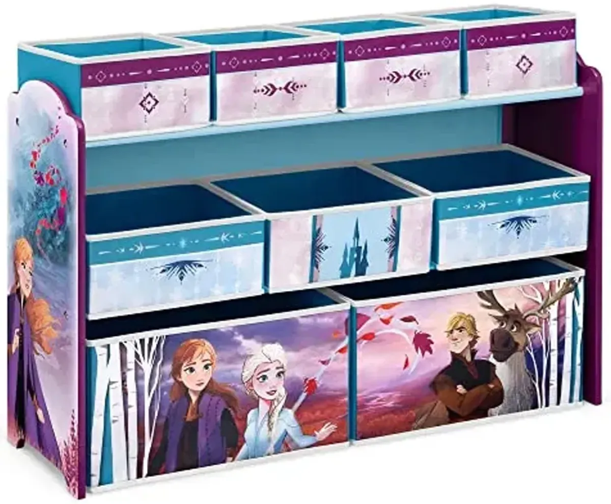 Disney Frozen Deluxe 9 Bin Design and Store Toy Organizer by Delta Children, Greenguard Gold Certified