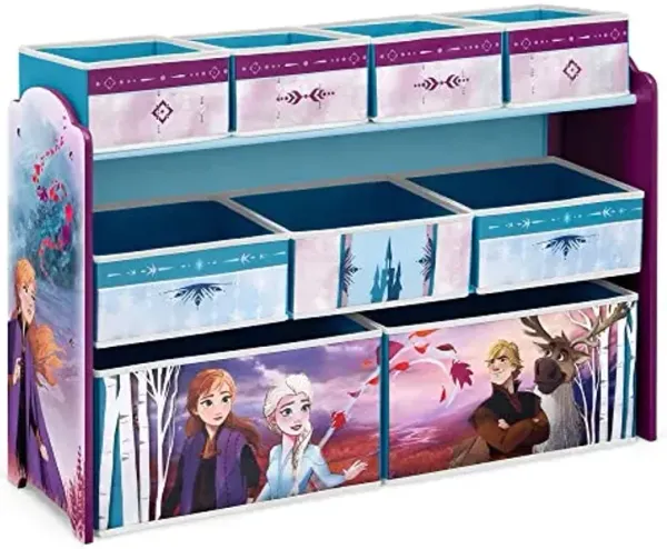 Disney Frozen Deluxe 9 Bin Design and Store Toy Organizer by Delta Children, Greenguard Gold Certified