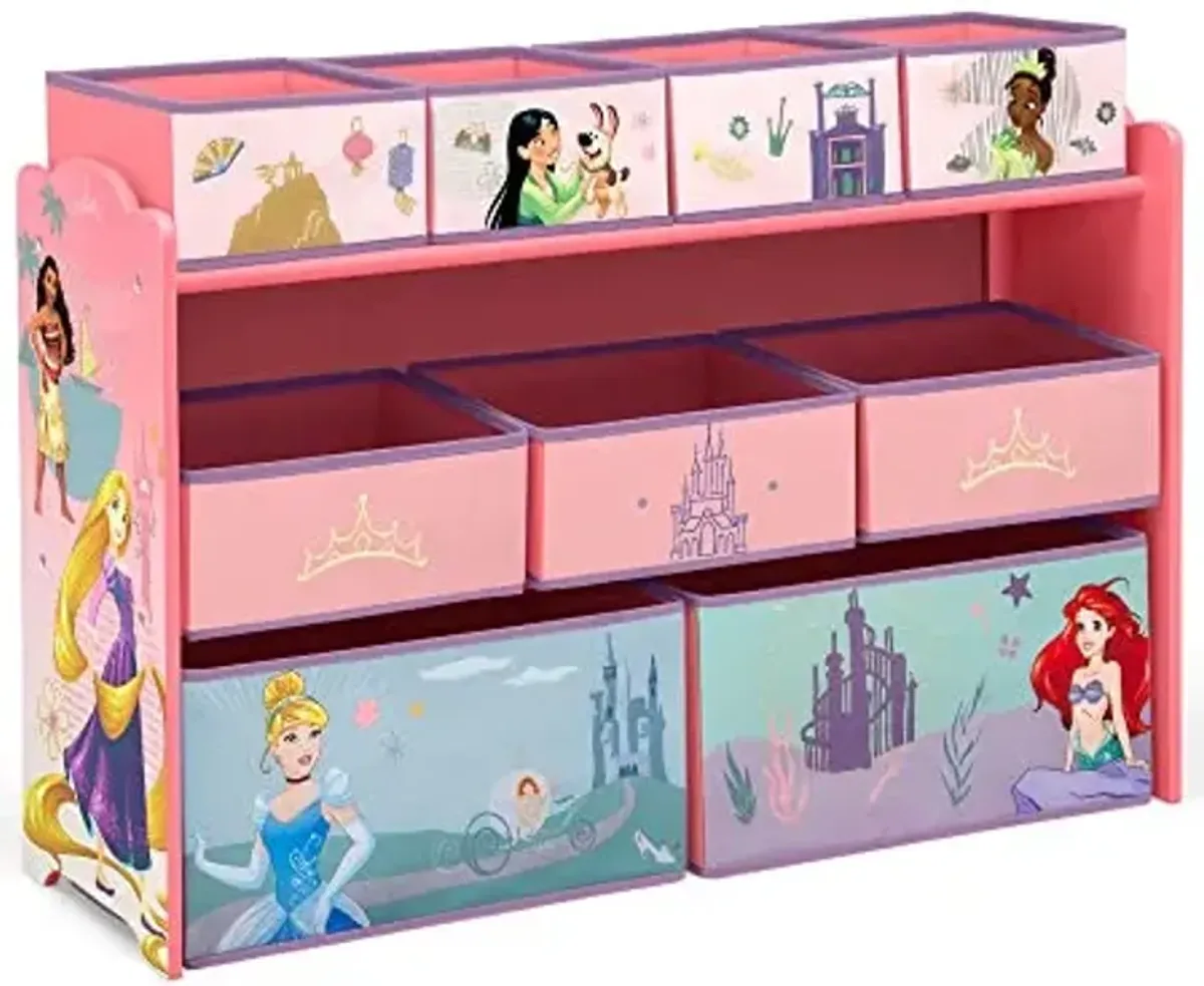 Disney Princess Deluxe 9 Bin Design and Store Toy Organizer by Delta Children, Greenguard Gold Certified