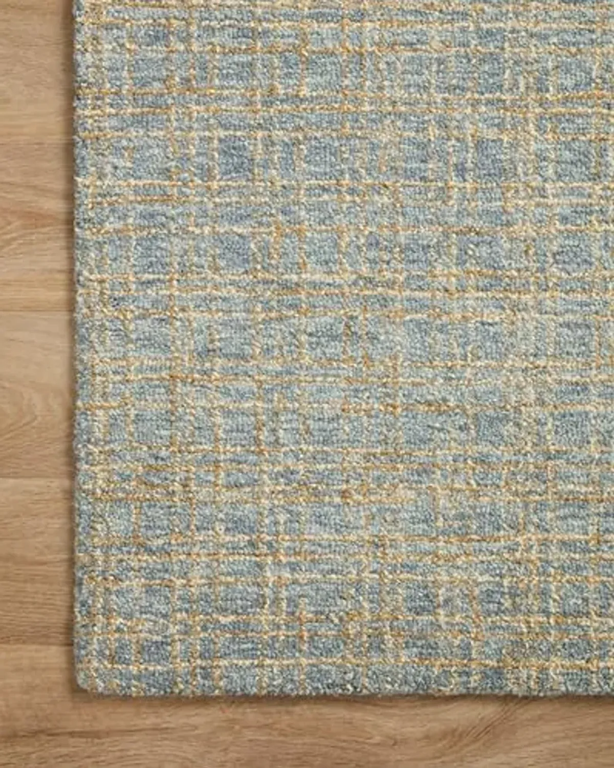 Loloi Chris Loves Julia Polly 5'-0" x 7'-6" Area Rug in Blue/Sand - Large Neutral Area Rug, Unique Patterned Rug for Living Room, Bedroom, Dining Area, Home Office