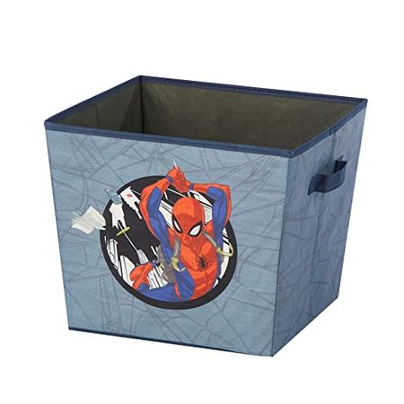 Marvel Spiderman 4 Piece Storage Solution Set with Pop Up Hamper, Collapsible Storage Trunk and 2 Nestable Storage Bins